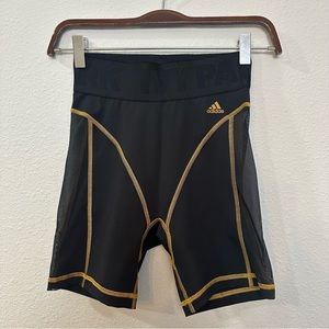 adidas Black and Gold Athletic Shorts